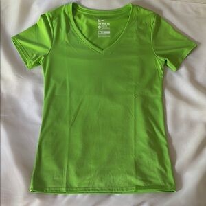Nike Lime Green Tee - Athletic Cut - Dri-Fit - Size S - Nike Better World - NWOT